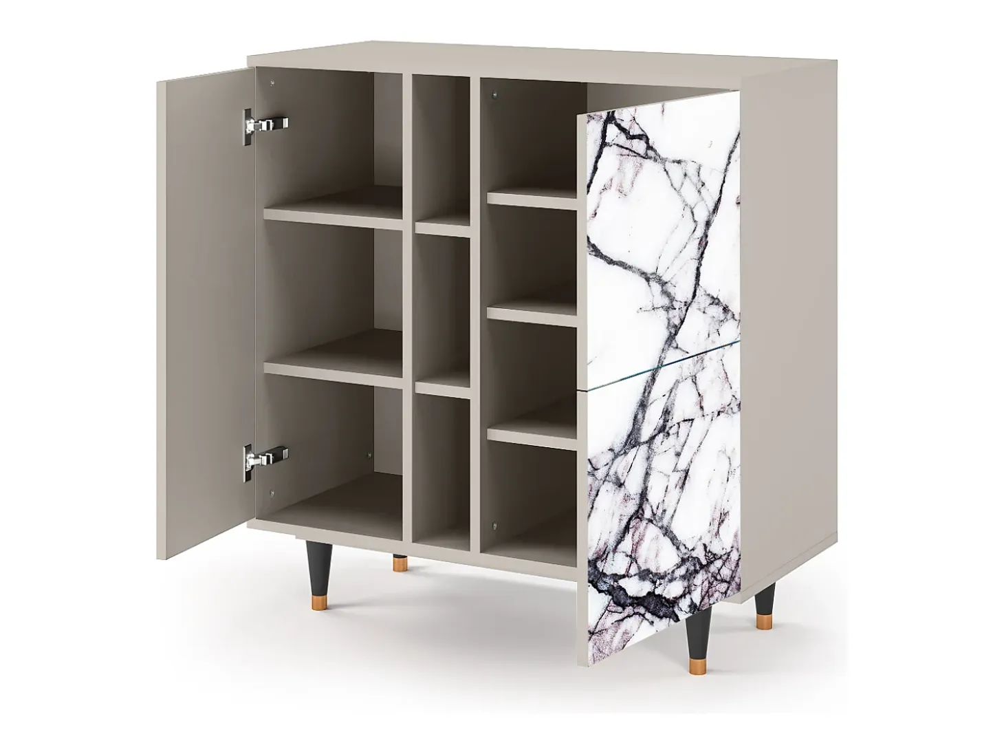 Aparador - 94х96х41 cm - BS5 - Raven Marble, Arena