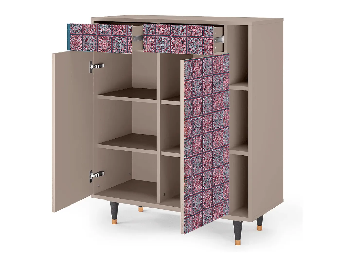 Aparador - 96х110х41 cm - BS6 - Riviera Mosaic, Latte