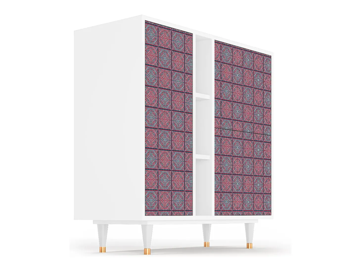 Aparador - 94х96х41 cm - BS5 - Riviera Mosaic, Blanco