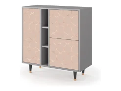 Aparador - 94х96х41 cm - BS5 - Rose Honeycomb, Gris