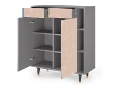 Aparador - 96х110х41 cm - BS6 - Rose Honeycomb, Gris