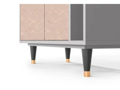 Aparador - 96х110х41 cm - BS6 - Rose Honeycomb, Gris