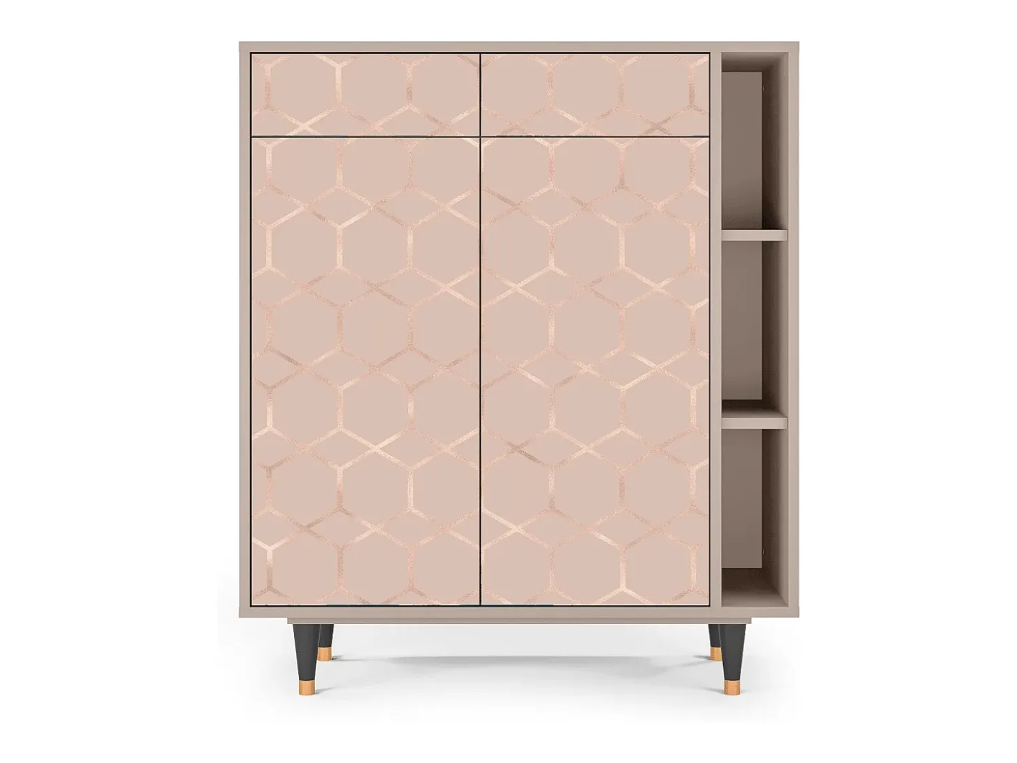 Aparador - 96х110х41 cm - BS6 - Rose Honeycomb, Latte