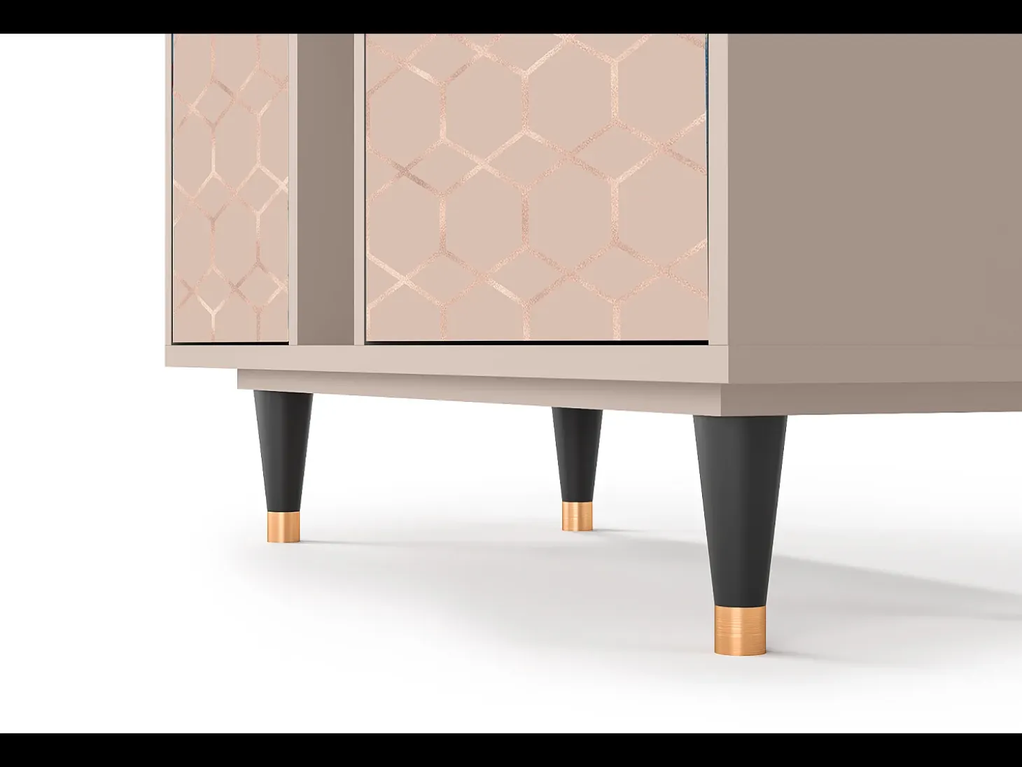 Aparador - 94х96х41 cm - BS5 - Rose Honeycomb, Latte