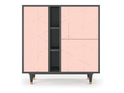 Aparador - 94х96х41 cm - BS5 - Rose Quartz, Antracita