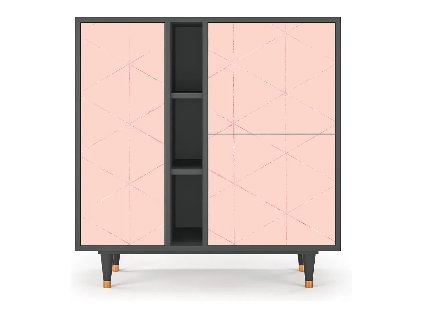 Aparador - 94х96х41 cm - BS5 - Rose Quartz, Antracita