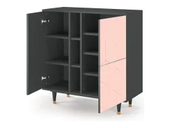 Aparador - 94х96х41 cm - BS5 - Rose Quartz, Antracita