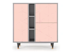 Aparador - 94х96х41 cm - BS5 - Rose Quartz, Gris