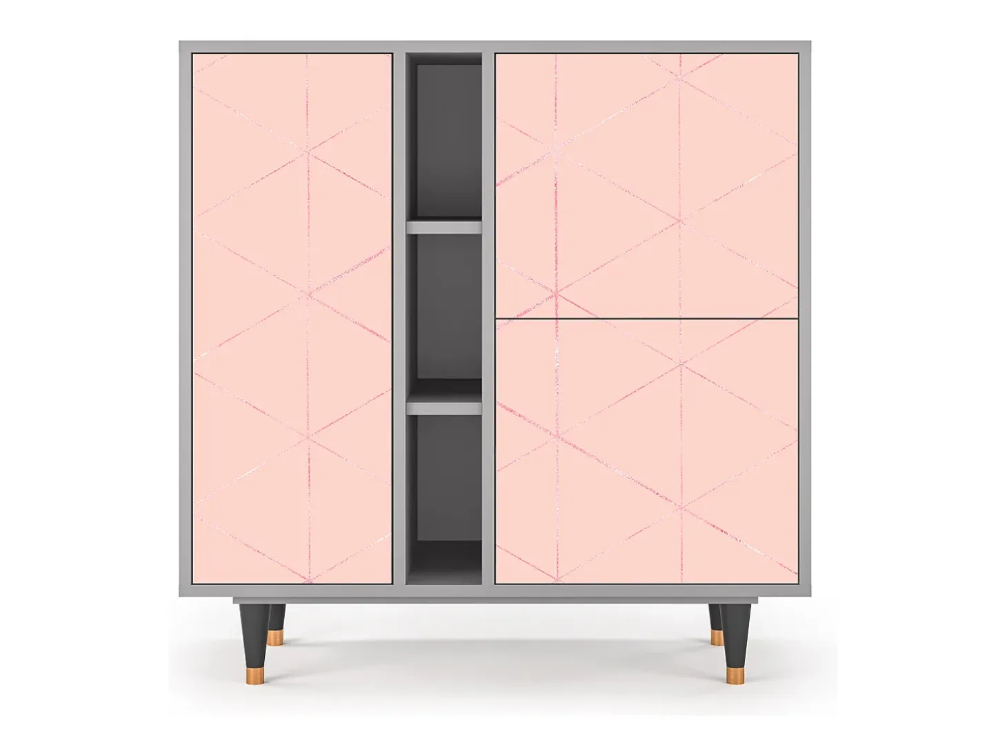 Aparador - 94х96х41 cm - BS5 - Rose Quartz, Gris