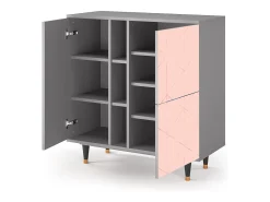 Aparador - 94х96х41 cm - BS5 - Rose Quartz, Gris