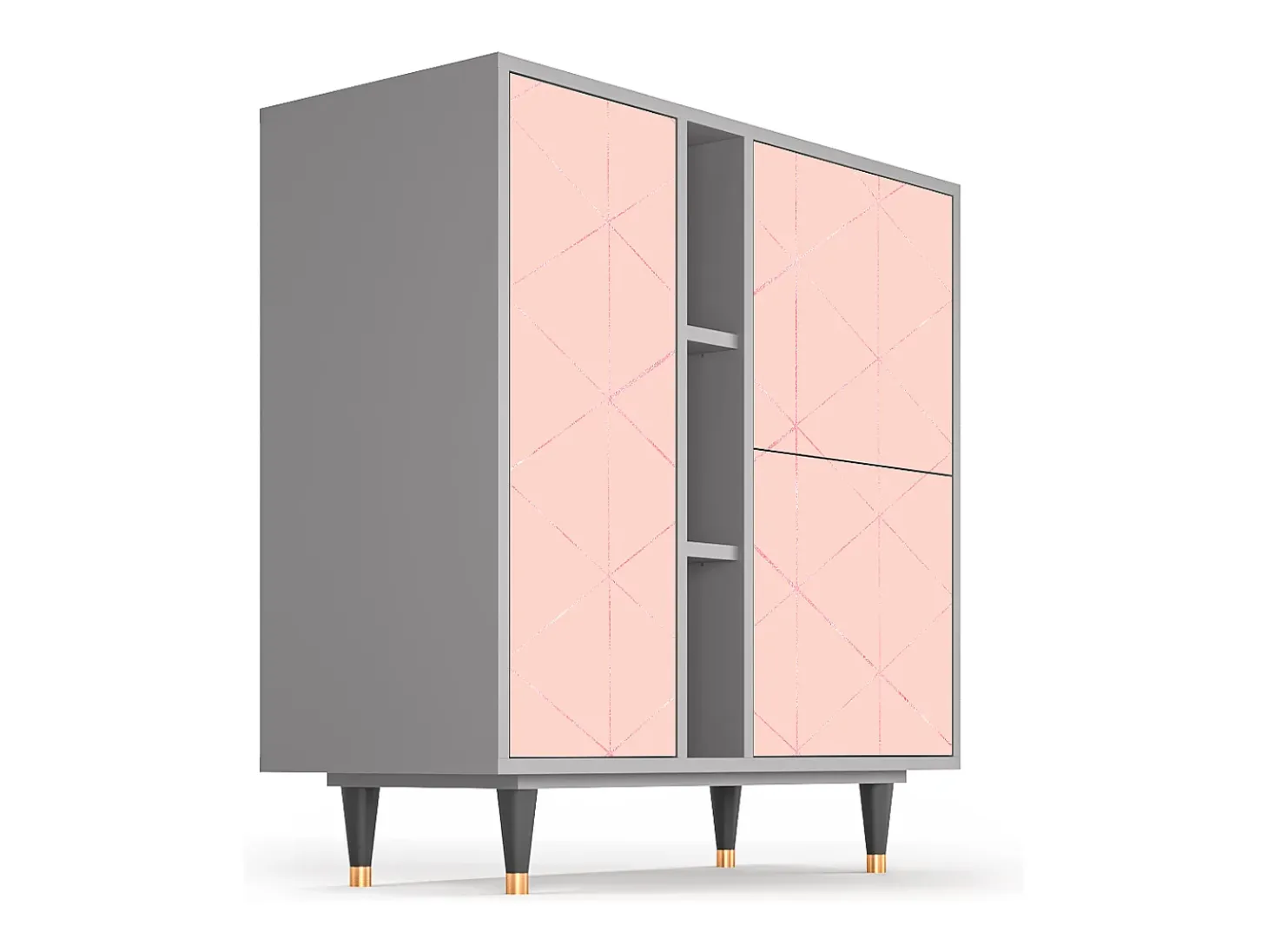 Aparador - 94х96х41 cm - BS5 - Rose Quartz, Gris