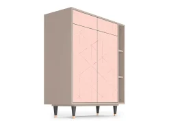 Aparador - 96х110х41 cm - BS6 - Rose Quartz, Latte