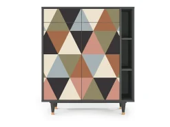 Aparador - 96х110х41 cm - BS6 - Royal Triangles, Antracita