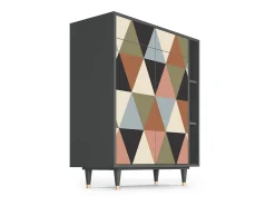 Aparador - 96х110х41 cm - BS6 - Royal Triangles, Antracita