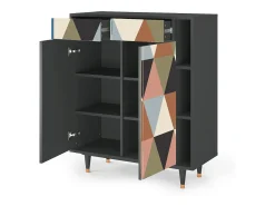 Aparador - 96х110х41 cm - BS6 - Royal Triangles, Antracita