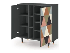 Aparador - 94х96х41 cm - BS5 - Royal Triangles, Antracita