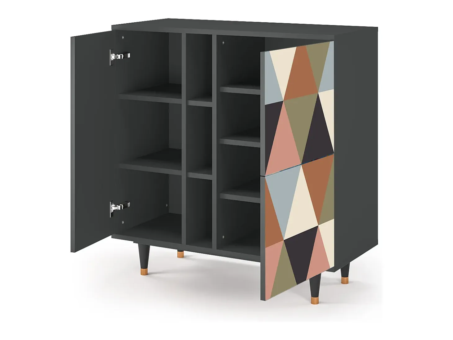 Aparador - 94х96х41 cm - BS5 - Royal Triangles, Antracita