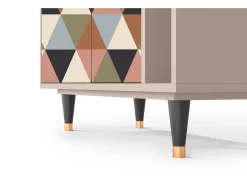 Aparador - 96х110х41 cm - BS6 - Royal Triangles, Latte