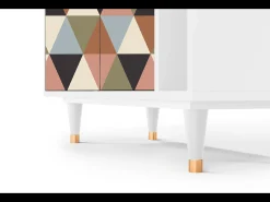 Aparador - 96х110х41 cm - BS6 - Royal Triangles, Blanco