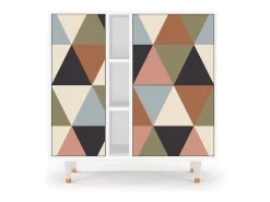 Aparador - 94х96х41 cm - BS5 - Royal Triangles, Blanco