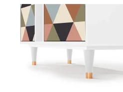 Aparador - 94х96х41 cm - BS5 - Royal Triangles, Blanco