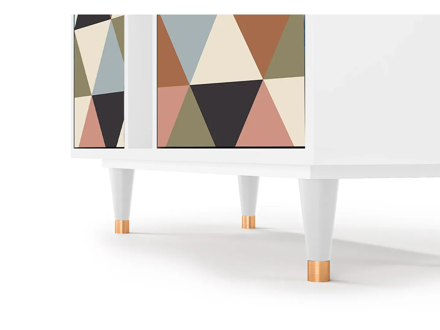 Aparador - 94х96х41 cm - BS5 - Royal Triangles, Blanco
