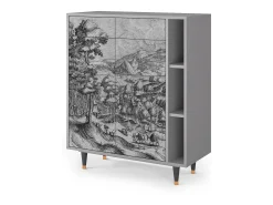 Aparador - 96х110х41 cm - BS6 - Rusticorum, Gris