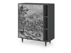Aparador - 96х110х41 cm - BS6 - Rusticorum, Antracita
