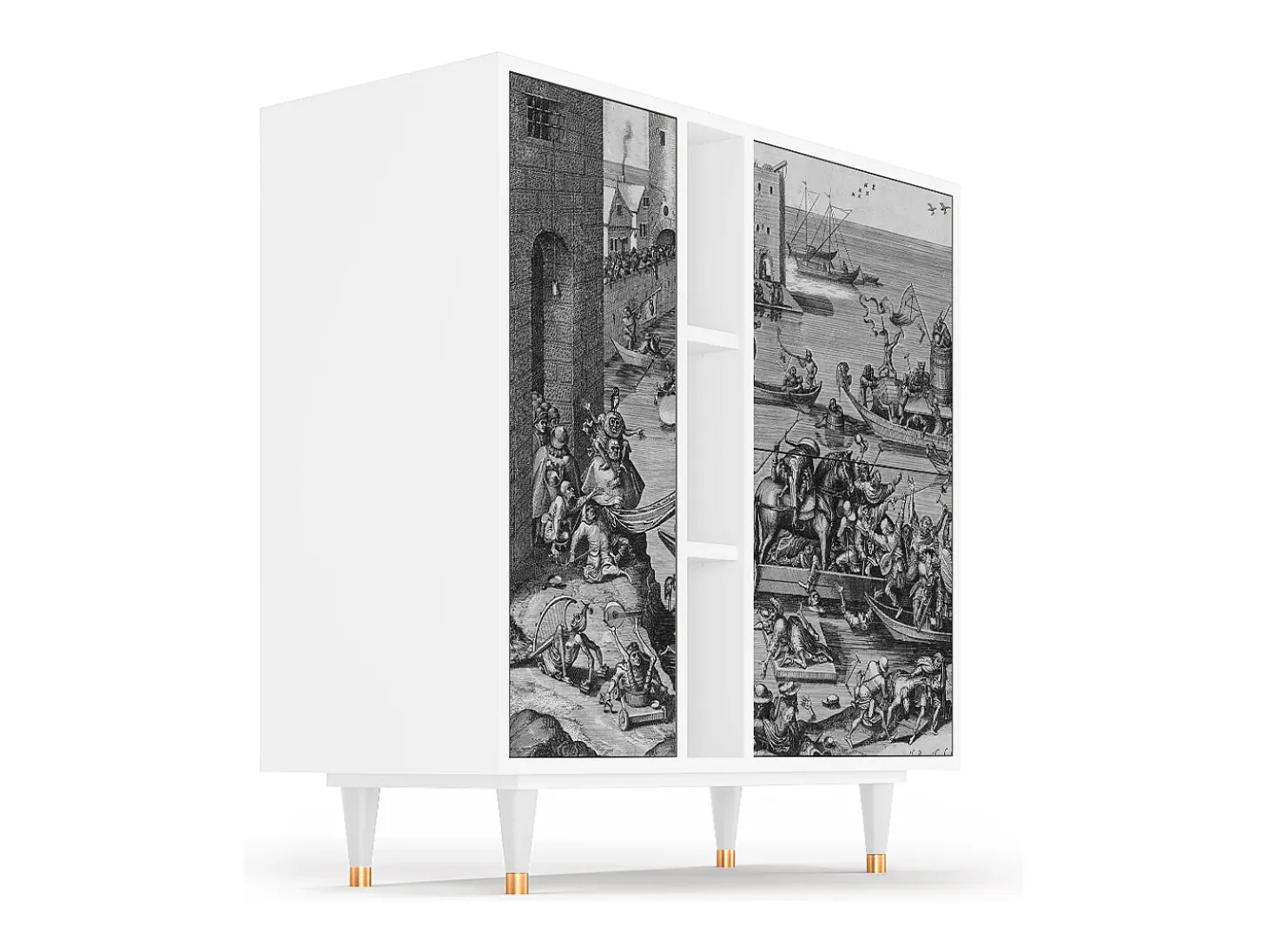Aparador - 94х96х41 cm - BS5 - Saint Martin, Blanco