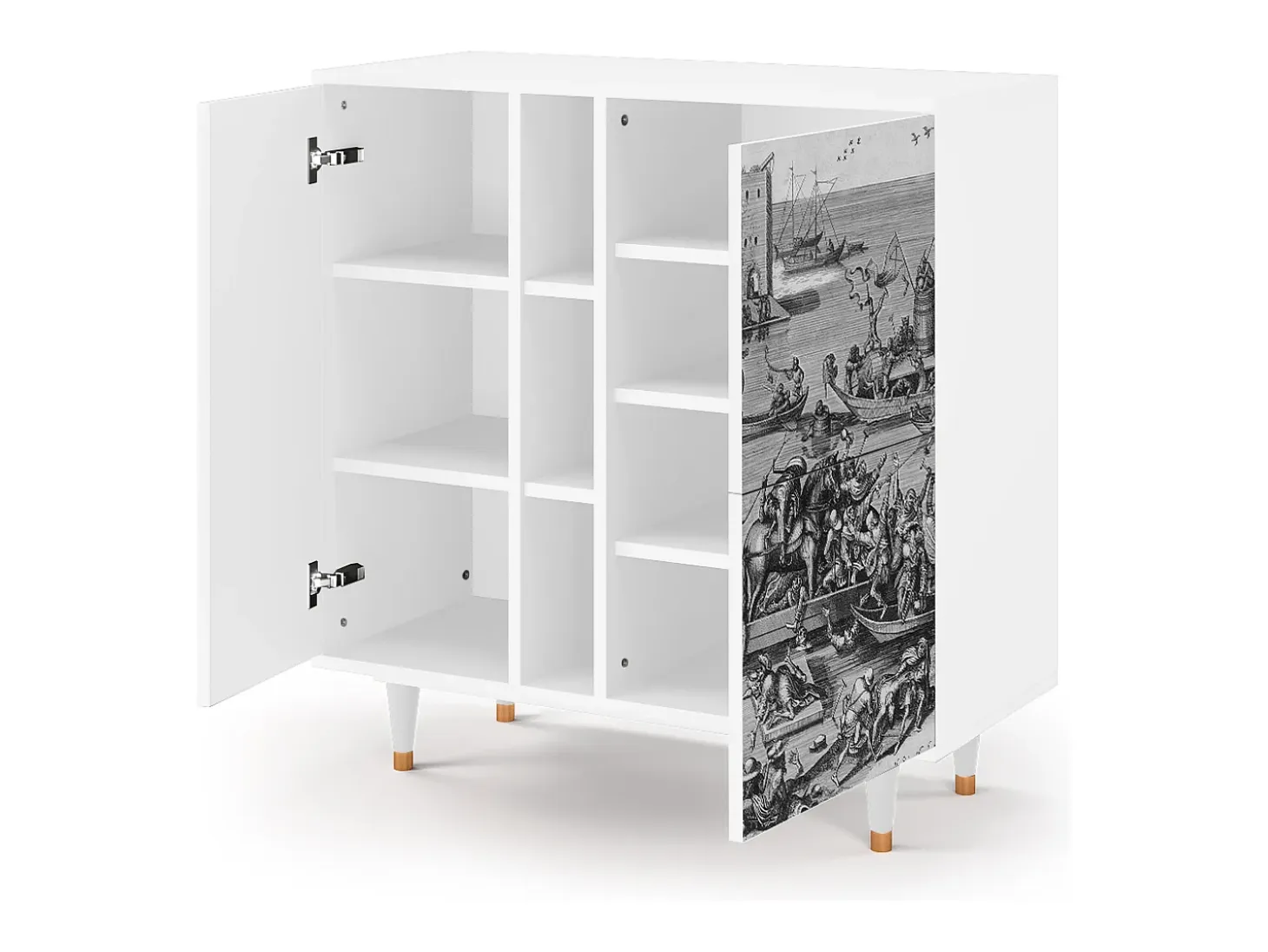 Aparador - 94х96х41 cm - BS5 - Saint Martin, Blanco