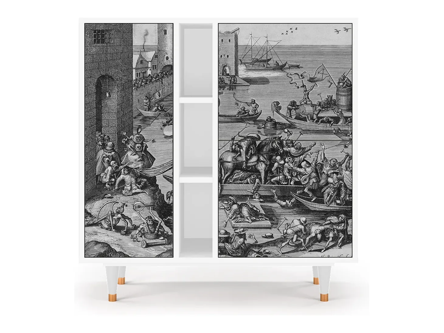 Aparador - 94х96х41 cm - BS5 - Saint Martin, Blanco