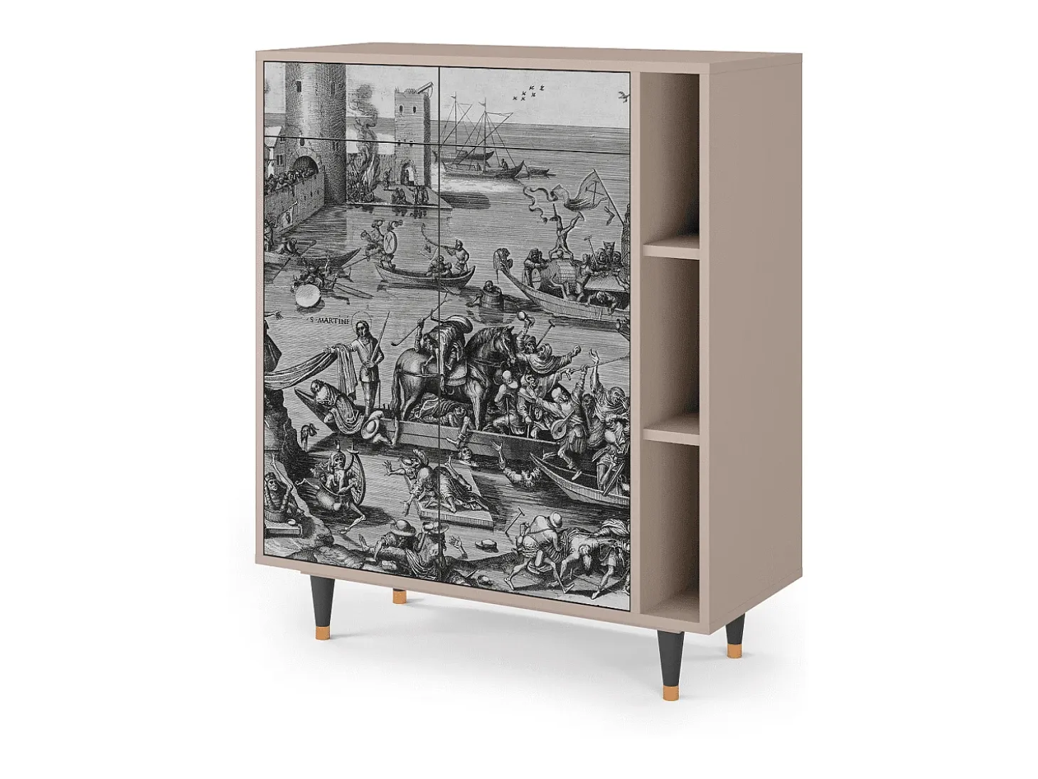 Aparador - 96х110х41 cm - BS6 - Saint Martin, Latte