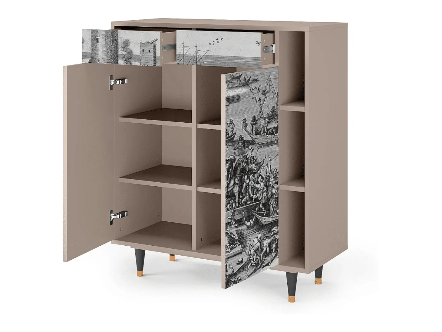 Aparador - 96х110х41 cm - BS6 - Saint Martin, Latte