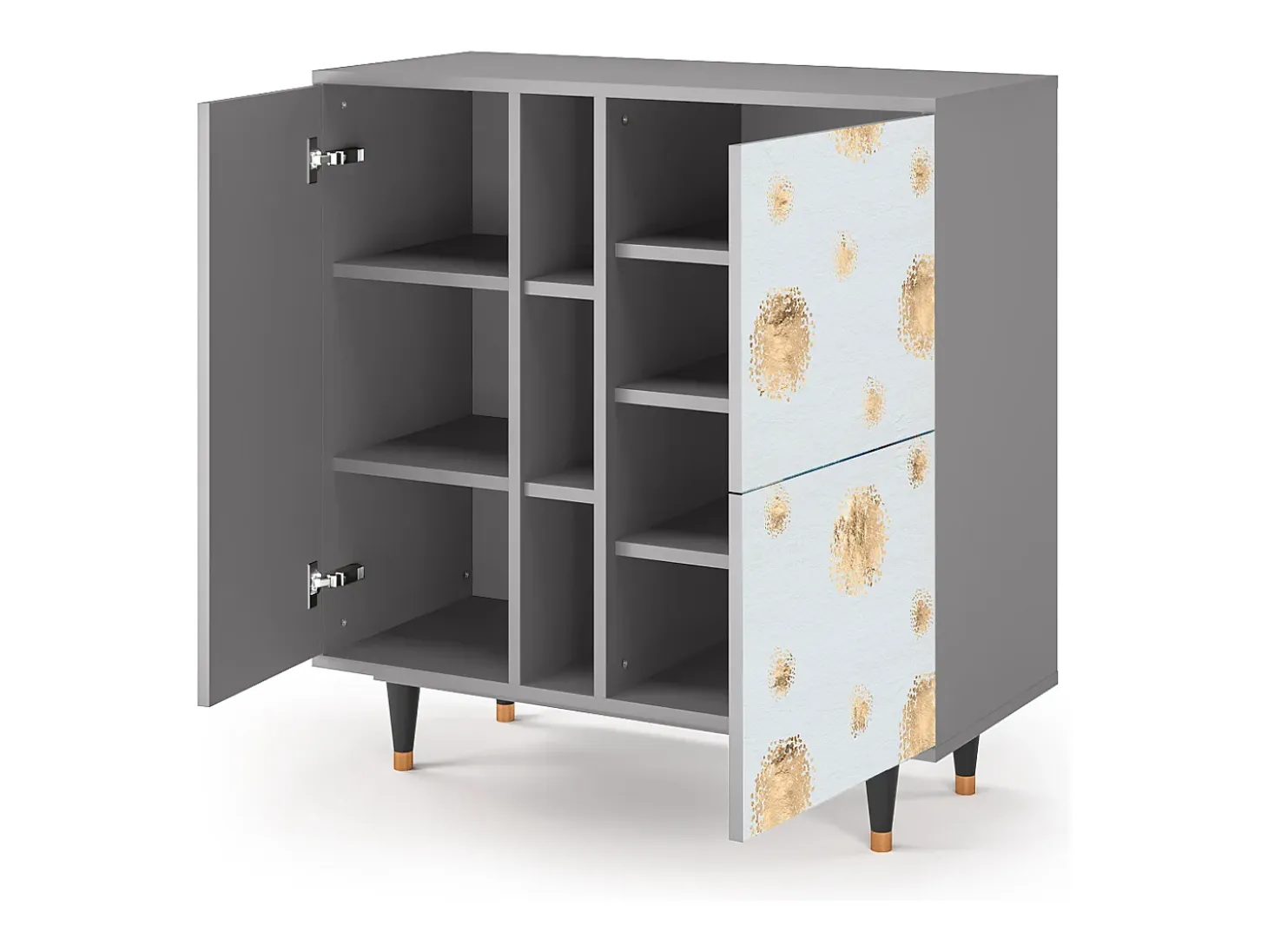 Aparador - 94х96х41 cm - BS5 - Sky Latte, Gris