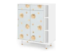 Aparador - 96х110х41 cm - BS6 - Sky Latte, Blanco