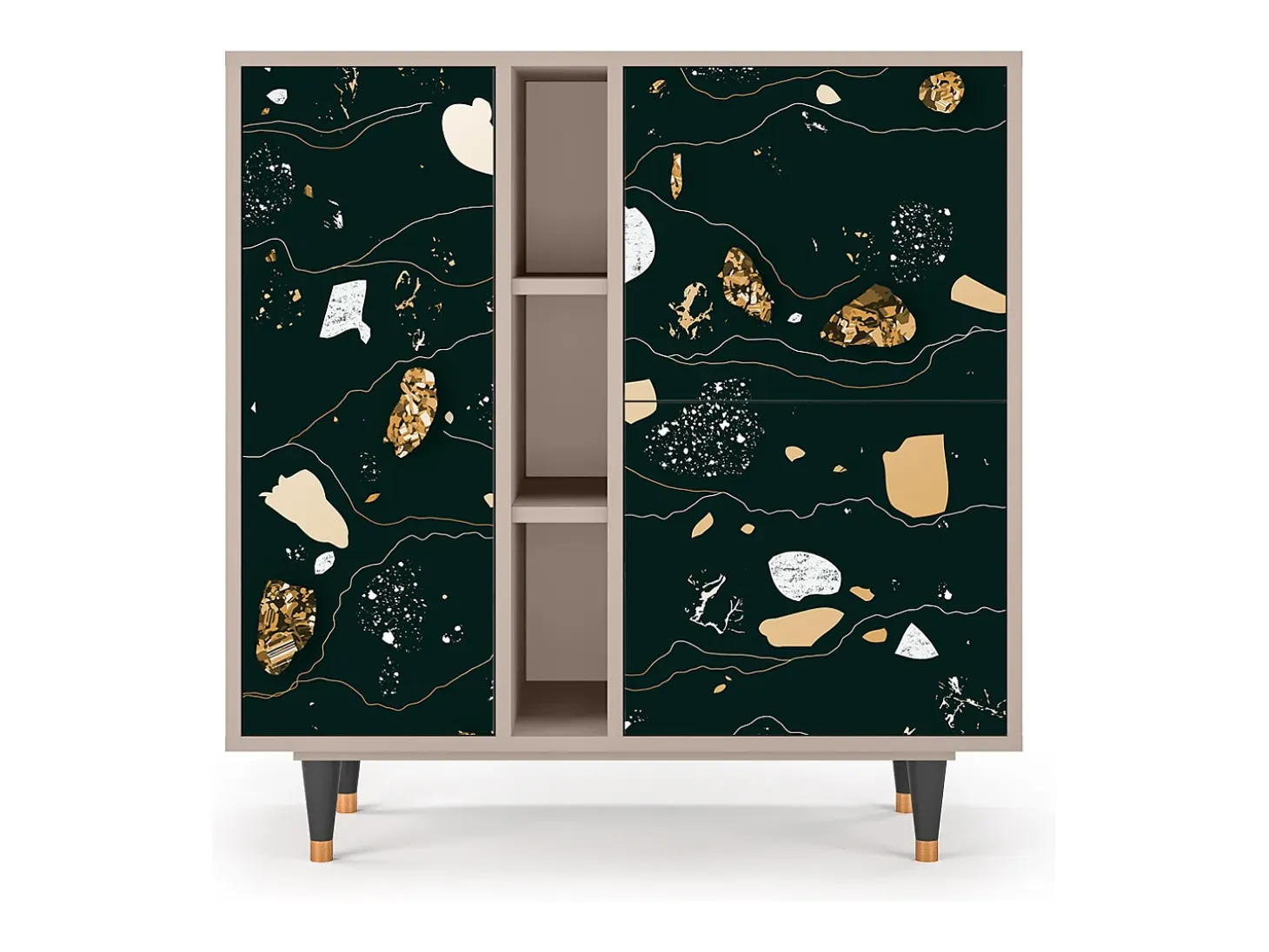Aparador - 94х96х41 cm - BS5 - Space Rocks, Latte