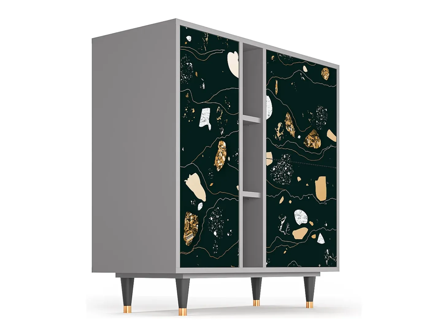 Aparador - 94х96х41 cm - BS5 - Space Rocks, Gris
