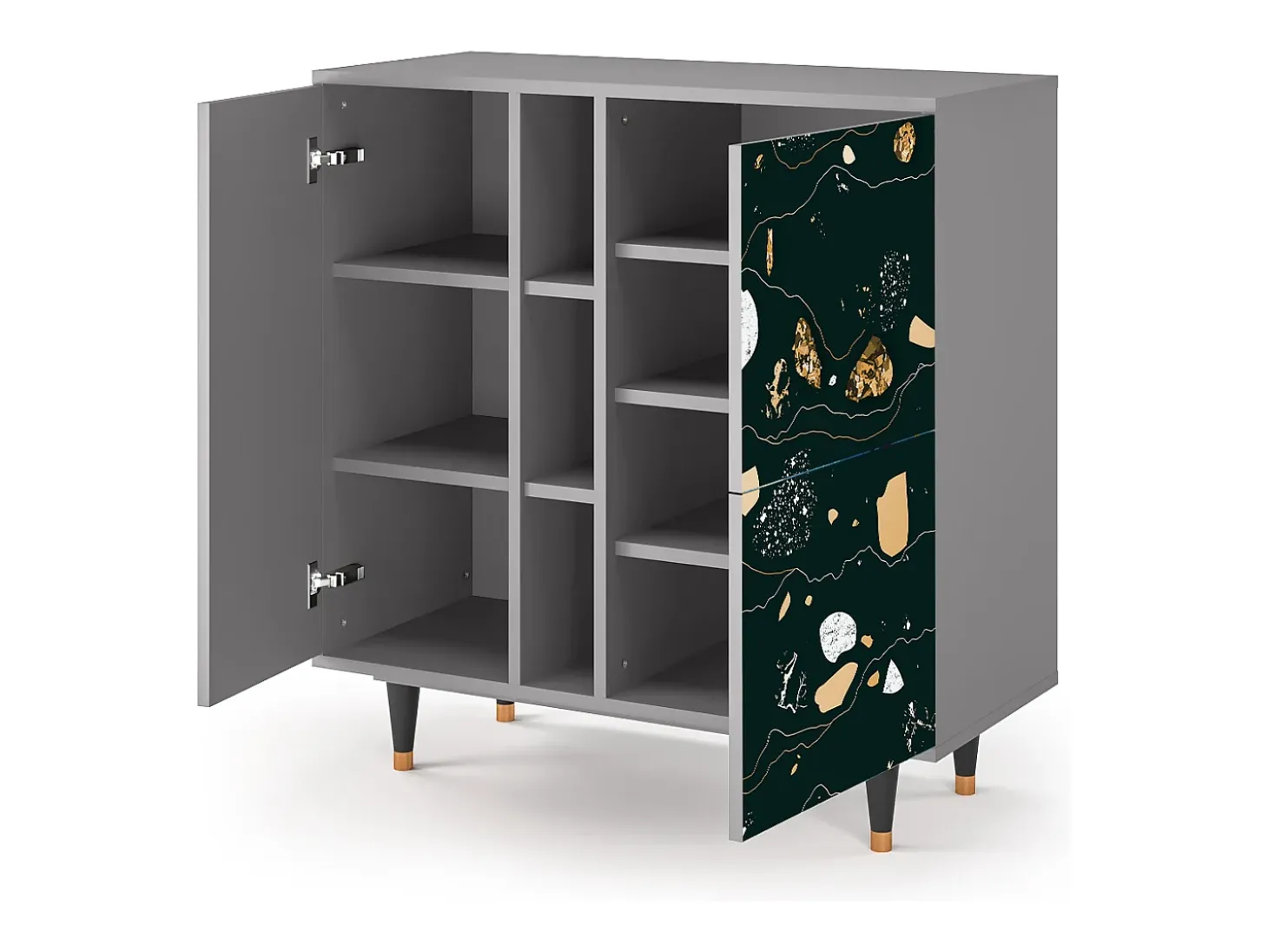 Aparador - 94х96х41 cm - BS5 - Space Rocks, Gris