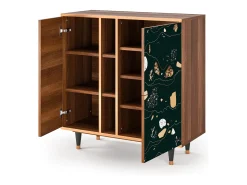 Aparador - 94х96х41 cm - BS5 - Space Rocks, Nogal