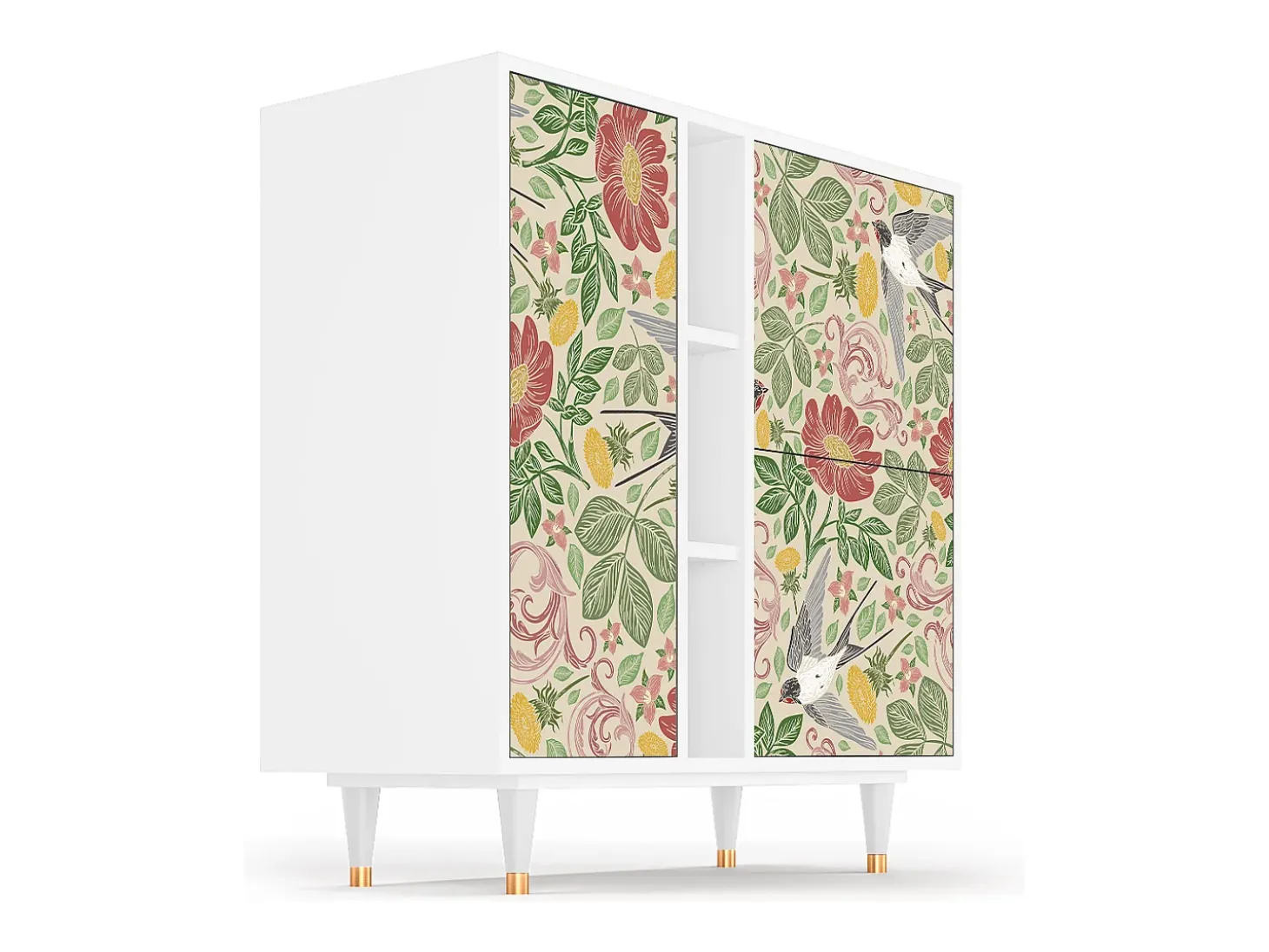 Aparador - 94х96х41 cm - BS5 - Spring Swallow, Blanco