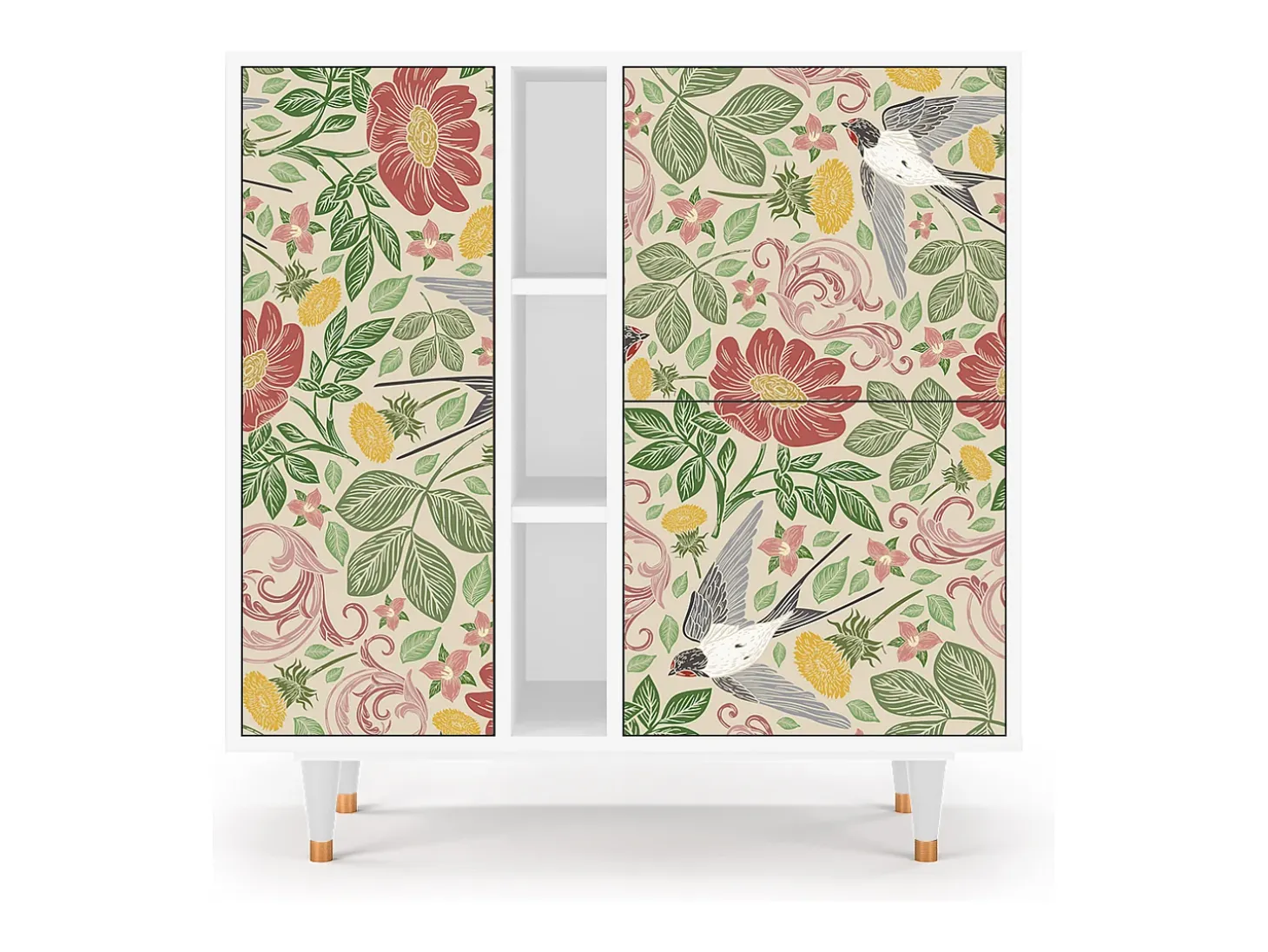 Aparador - 94х96х41 cm - BS5 - Spring Swallow, Blanco