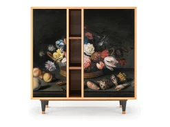 Aparador - 94х96х41 cm - BS5 - Still Life with Flowers, Nogal