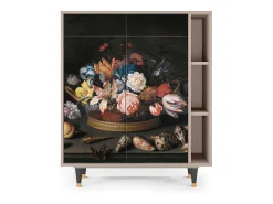 Aparador - 96х110х41 cm - BS6 - Still Life with Flowers, Latte