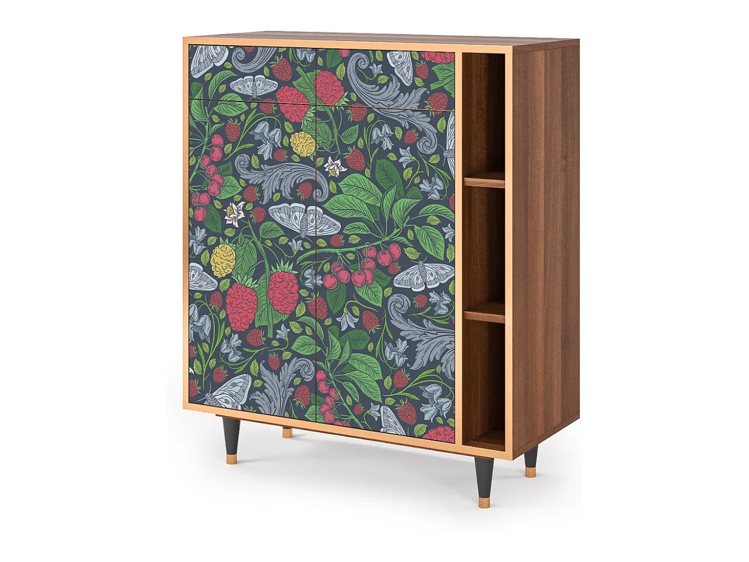 Aparador - 96х110х41 cm - BS6 - Summer Berries, Nogal