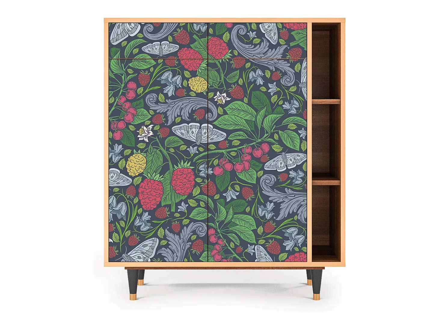 Aparador - 96х110х41 cm - BS6 - Summer Berries, Nogal