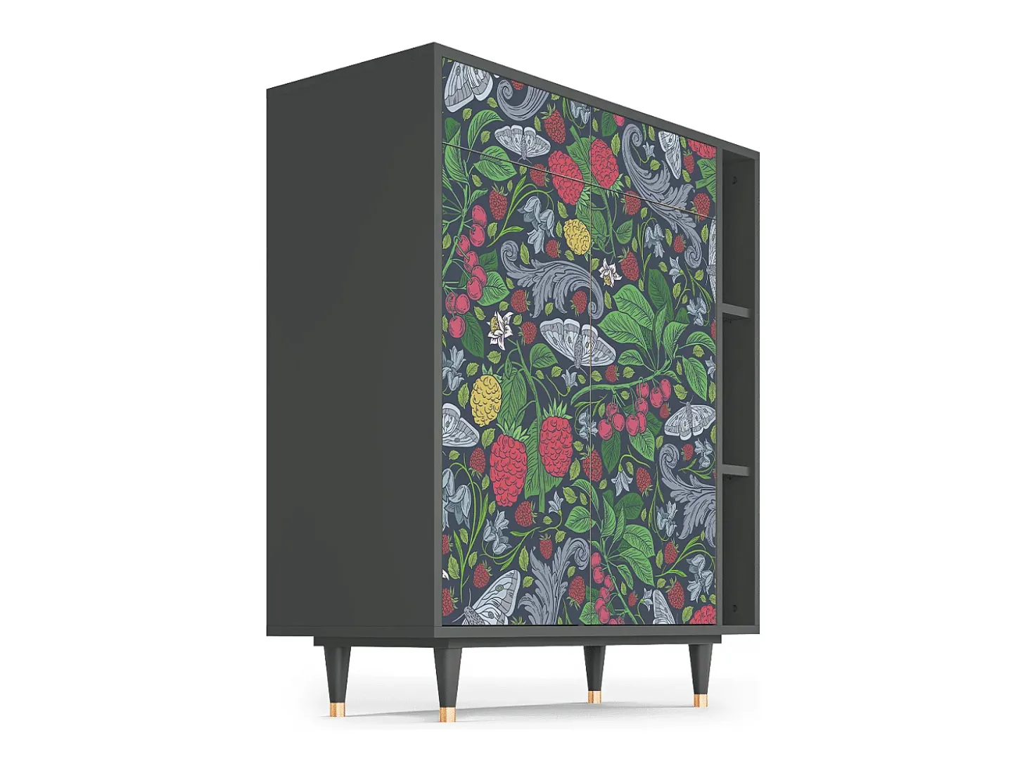 Aparador - 96х110х41 cm - BS6 - Summer Berries, Antracita