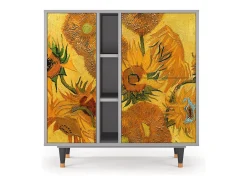 Aparador - 94х96х41 cm - BS5 - Sunflowers, Gris