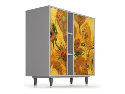 Aparador - 94х96х41 cm - BS5 - Sunflowers, Gris
