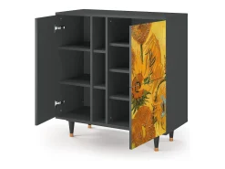 Aparador - 94х96х41 cm - BS5 - Sunflowers, Antracita