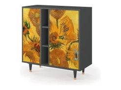 Aparador - 94х96х41 cm - BS5 - Sunflowers, Antracita
